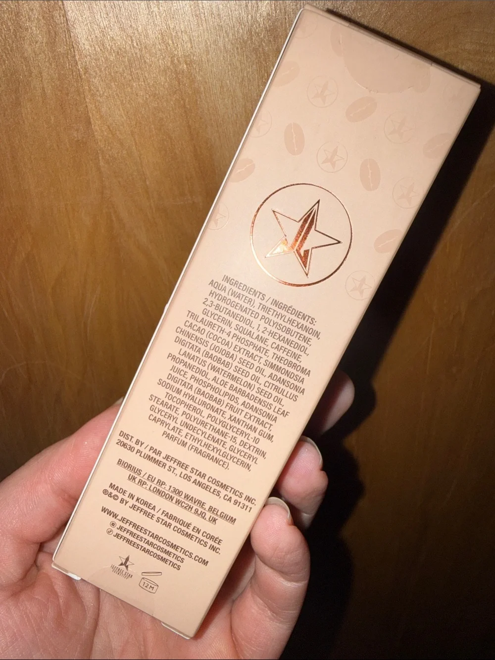 Jeffree Star Skincare Wake Your Face Up - Beige & Brown Packaging